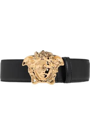 VERSACE Homme, Accessoires, Noir, Taille: 105 CM Ceinture en Cuir