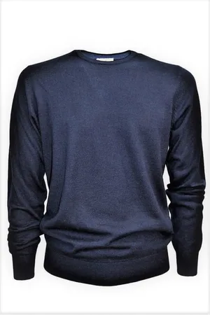 CASHMERE COMPANY Homme, Sweatshirts et sweats à capuche, Bleu, Taille: M Pull d`équipage masin