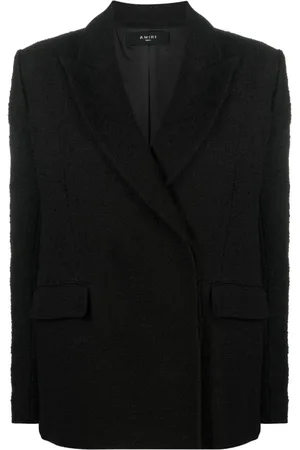 AMIRI Femme, Vestes, Noir, Taille: 38 FR Veste Noire Élégante