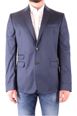 Dsquared2 Homme, Vestes, Bleu, Taille: L Veste Violette Sophistiquée pour le Bureau