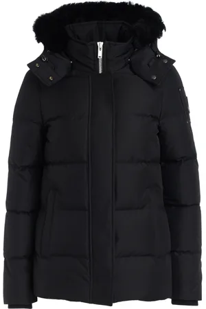 Moose Knuckles Femme, Vestes, Noir, Taille: 40 FR Doudoune avec capuche amovible