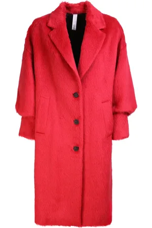 HEVO Femme, Manteaux, Rouge, Taille: 38 FR Santa Caterina coat by HevÃ². The brand evokes the history of Italian fashion with original and temporary touches