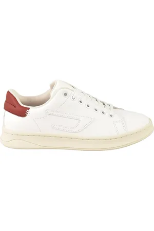Diesel Femme, Chaussures, Blanc, Taille: 39 EU Baskets Blanches/Bordeaux pour Femmes