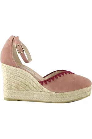 Gaimo Femme, Chaussures, Rose, Taille: 38 EU Compensées en daim rose