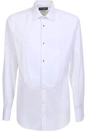 Dolce & Gabbana Homme, Chemises, Blanc, Taille: XL Chemise Blanche Classique Sur Mesure