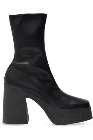 Stella McCartney Femme, Chaussures, Noir, Taille: 39 EU Bottes De Cheville Chunky