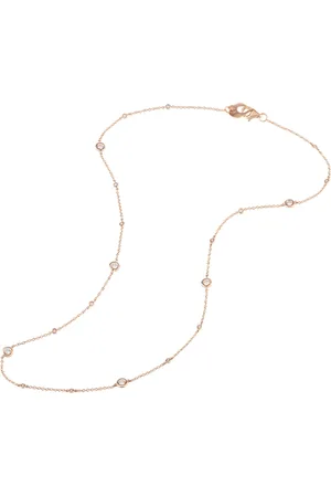 CHANTECLER Femme, Accessoires, Jaune, Taille: ONE Size Collier Accessoires en Or avec Diamant 0,37 CT