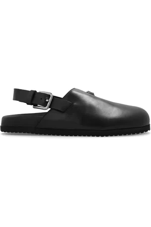 Dolce & Gabbana Homme, Chaussures, Noir, Taille: 43 EU Chaussures en cuir avec logo