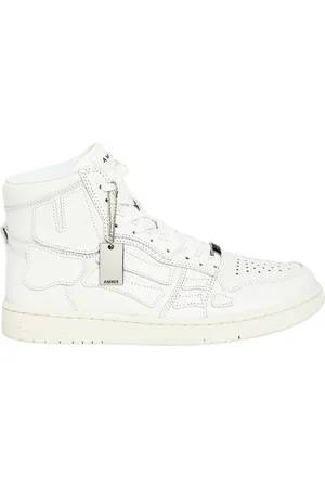 AMIRI Homme, Chaussures, Blanc, Taille: 40 EU Baskets Skel-Top Hi en cuir blanc