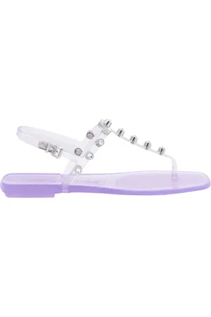 Sergio Rossi Femme, Chaussures, Violet, Taille: 38 EU Sandales Plates Wisteria Cover