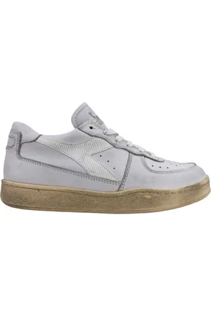 Diadora Femme, Chaussures, Blanc, Taille: 38 1/2 EU Baskets Heritage Blanches