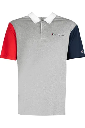 Champion Homme, Tops, Rouge, Taille: S Polo avec Col et Boutons