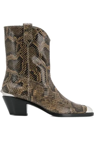 Ash Femme, Chaussures, Brun, Taille: 37 EU Bottines à talons célèbres en python