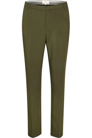 Part Two Femme, Pantalons, Vert, Taille: 38 FR Pantalon Slim-fit - Collection Birdiepw