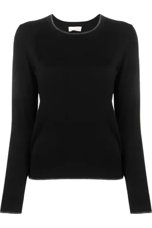 Liu Jo Femme, Pulls, Noir, Taille: 36 FR Pull Élégant à Col Rond