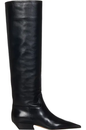 Khaite Femme, Chaussures, Noir, Taille: 37 EU Bottes Hautes en Cuir de Veau Noir