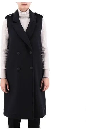 Scotch&Soda Femme, Vestes, Noir, Taille: 38 FR Gilet Long