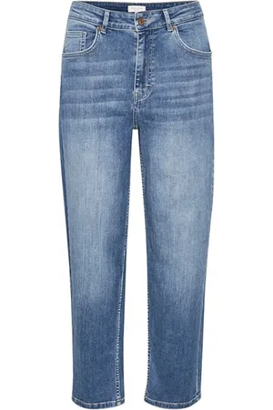 Part Two Femme, Jeans, Bleu, Taille: W32 Jean Droit en Denim Bleu Clair