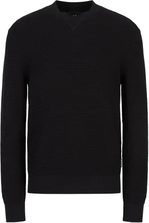 Armani Exchange Homme, Sweatshirts et sweats à capuche, Noir, Taille: S Pulls Noirs pour Hommes