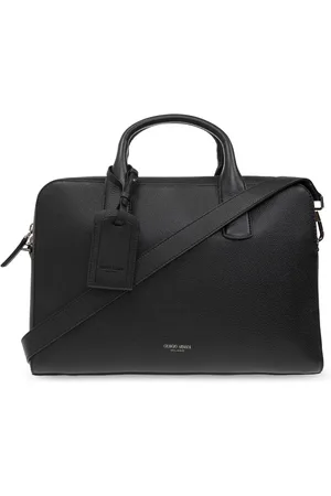 Giorgio Armani Homme, Sacs, Noir, Taille: ONE Size Serviette en cuir