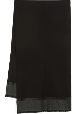 corneliani Homme, Accessoires, Brun, Taille: ONE Size Écharpe en laine côtelée, 100% Cashmere