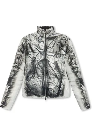 Y / PROJECT Femme, Vestes, Gris, Taille: 38 FR Veste oversize avec logo