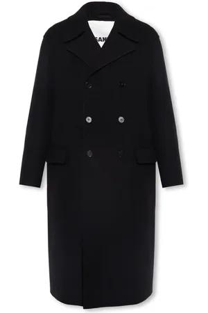 Jil Sander Homme, Manteaux, Noir, Taille: M Manteau en laine