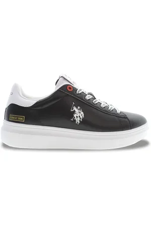 U.S. Polo Assn. Homme, Chaussures, Noir, Taille: 42 EU Baskets Homme Cody001 en Similicuir Noir