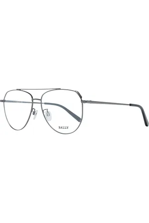 Bally Unisex, Accessoires, Gris, Taille: ONE Size Montures Optiques en Métal Gunmetal