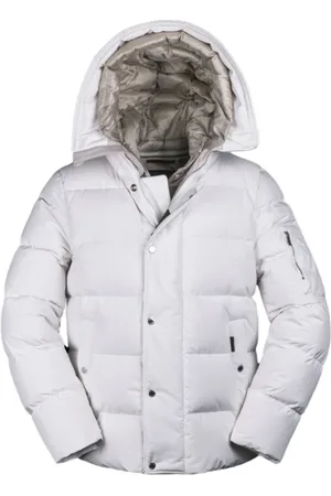 MOORER Homme, Vestes, Blanc, Taille: M Bomber Acqua avec rembourrage en duvet doie