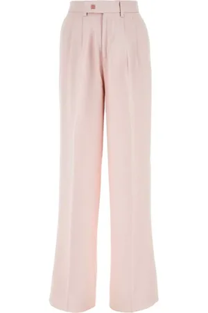 AMIRI Femme, Pantalons, Rose, Taille: 36 FR Pantalon large rose en viscose