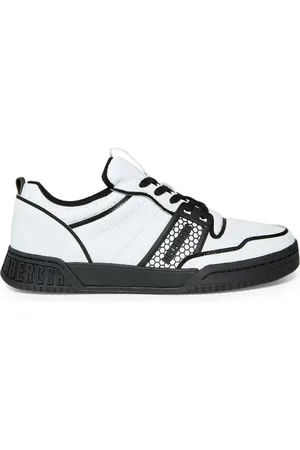 Bikkembergs Homme, Chaussures, Blanc, Taille: 44 EU Baskets Homme en Cuir Synthétique