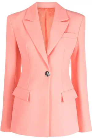 The Attico Femme, Vestes, Rose, Taille: 38 FR Blazer Bleu Saumon