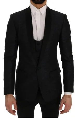 Dolce & Gabbana Homme, Vestes, Bleu, Taille: M Blazer Bleu Martini Slim 2 Pièces