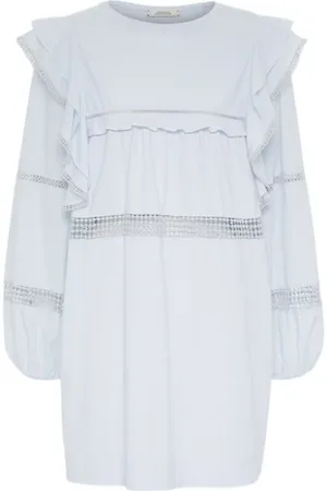 Dorothee Schumacher Femme, Robes, Bleu, Taille: 42 FR Robe à Lignes en Dentelle - Élégante et Stylish