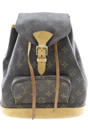 LOUIS VUITTON Unisex, Pre-owned, Brun, Taille: ONE Size Sac à dos Montsouris en toile marron d`occasion