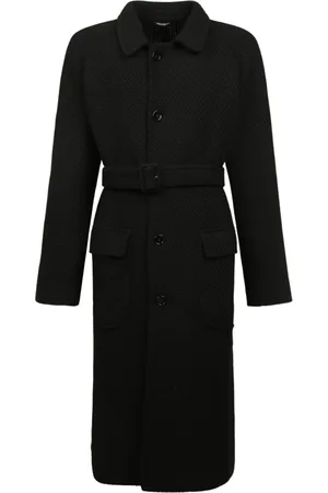Dolce & Gabbana Homme, Manteaux, Noir, Taille: M Parka en Laine Classique pour Homme