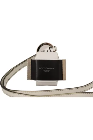 Dolce & Gabbana Femme, Accessoires, Noir, Taille: ONE Size Étui en Cuir Élégant pour Airpods
