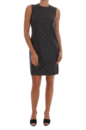 Dolce & Gabbana Femme, Robes, Gris, Taille: 36 FR Robe Moulante Chic Sicilienne