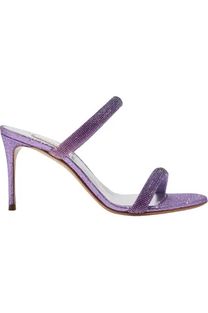 Casadei Femme, Chaussures, Violet, Taille: 36 EU Mules à Talons Ornées