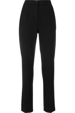 Dolce & Gabbana Femme, Pantalons, Noir, Taille: 36 FR Pantalon droit classique noir