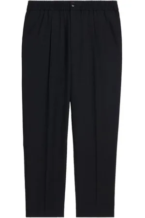 Ami Homme, Pantalons, Noir, Taille: W36 Pantalon droit noir élégant