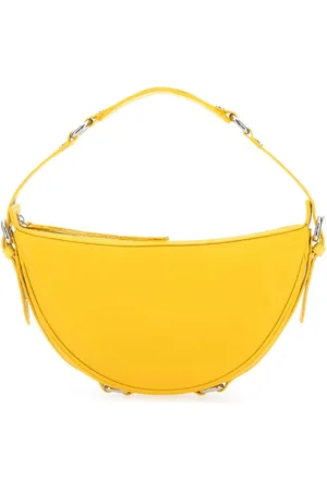 By Far Femme, Sacs, Jaune, Taille: ONE Size Sac à bandoulière en cuir jaune Gib