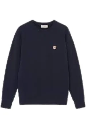 Maison Kitsuné Homme, Sweatshirts et sweats à capuche, Bleu, Taille: S Pull Élégant