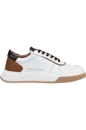 Alexander Smith Homme, Chaussures, Blanc, Taille: 43 EU Baskets Blanches et Bleues