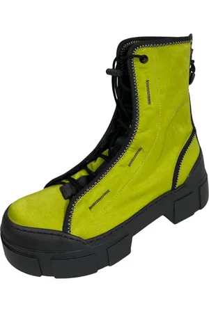vic matiè Femme, Chaussures, Vert, Taille: 37 EU Bottines Vertes à Lacets