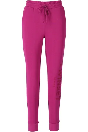 Twin-Set Femme, Pantalons, Violet, Taille: 36 FR Jogging Fuchsia Avec Logo