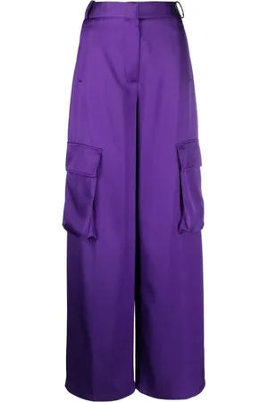 VERSACE Femme, Pantalons, Violet, Taille: 34 FR Pantalons informels
