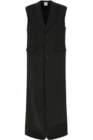 Vetements Homme, Vestes, Noir, Taille: M Manteau en laine d`étirement noir