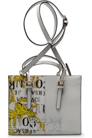 VERSACE Femme, Sacs, Blanc, Taille: ONE Size Sac à bandoulière blanc en cuir synthétique